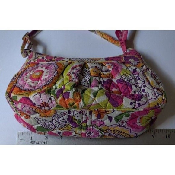 Vera Bradley Mini Hipster Crossbody Purse Multicolor Flower‎ Bag - Picture 5 of 11